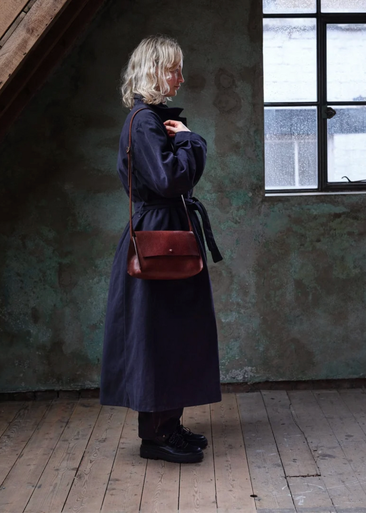 Kate Sheridan | Midi Pleat Bag | Papaya