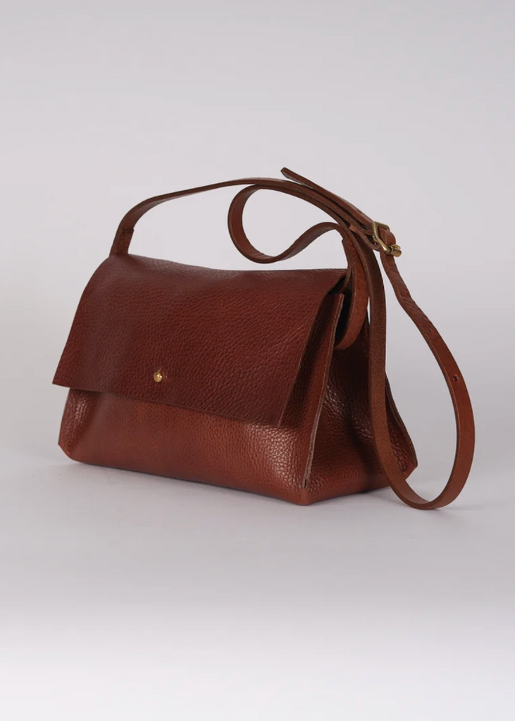 Kate Sheridan | Midi Pleat Bag | Papaya