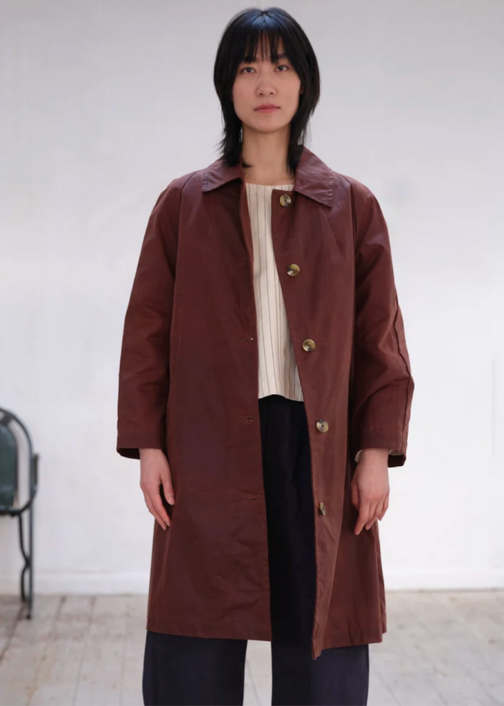Kate Sheridan | Oversized Louis Coat | Chestnut