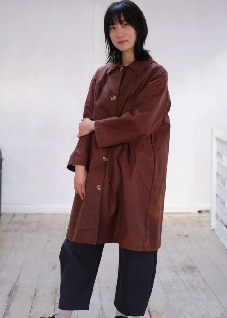 Kate Sheridan | Oversized Louis Coat | Chestnut
