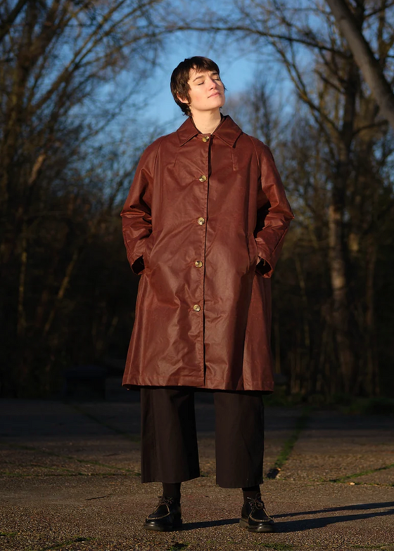 Kate Sheridan | Oversized Louis Coat | Chestnut