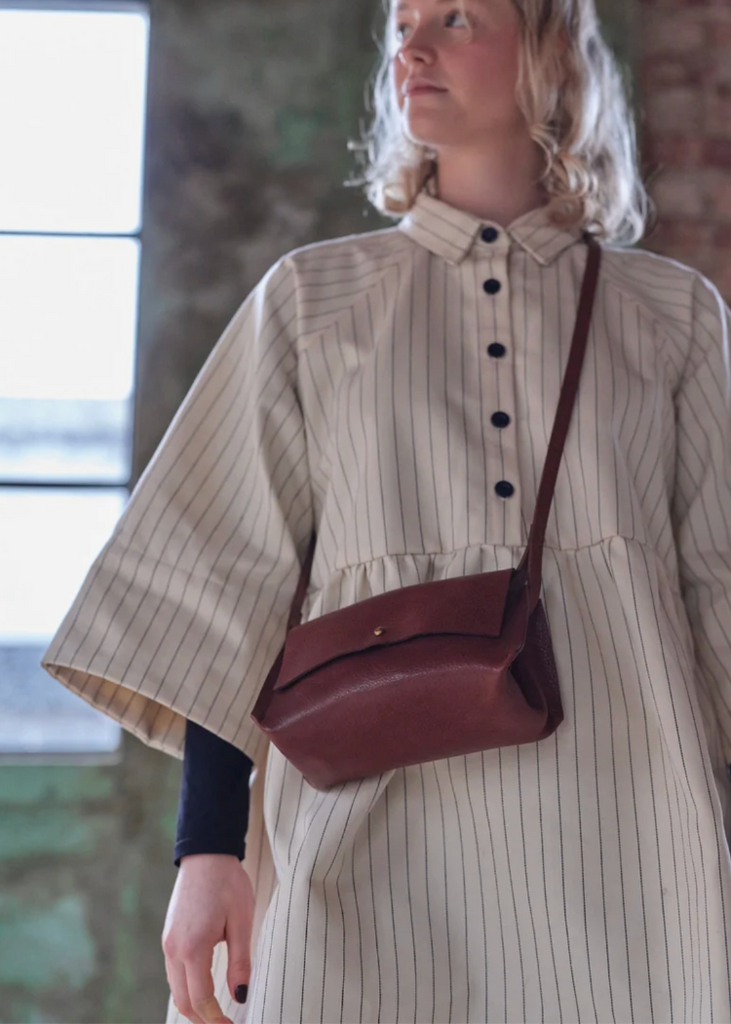 Kate Sheridan | Pleat Bag | Papaya