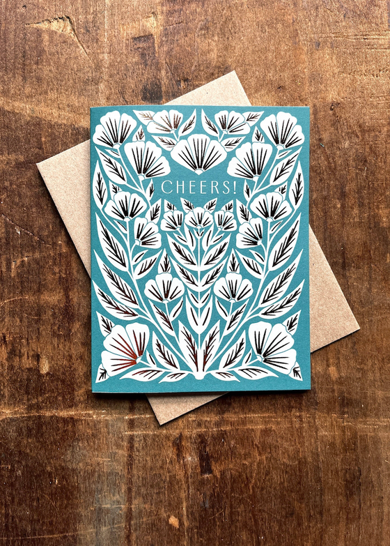 Katharine Watson | "Cheers" Foil Stamped Card