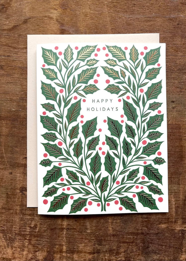 Katharine Watson | "Happy Holidays" Foil Stamped Card