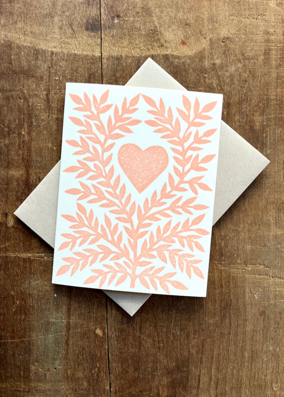 Katharine Watson | Heart Block Printed Greeting Card