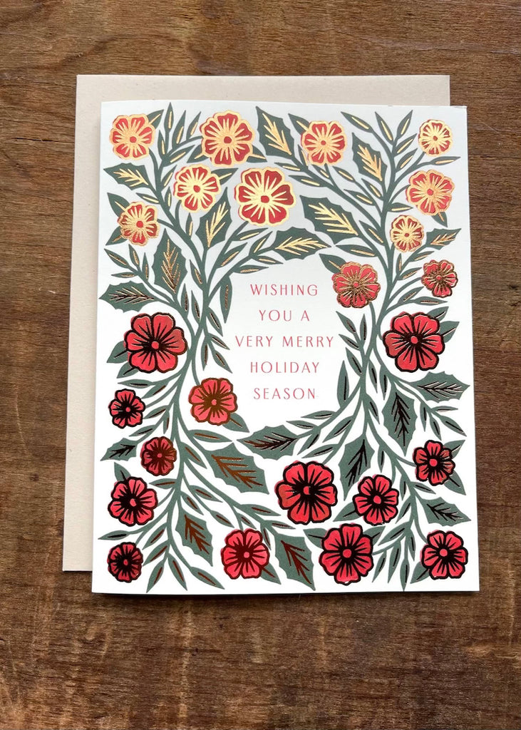 Katharine Watson | "Wishing You a Very Merry..." Foil Stamped Card