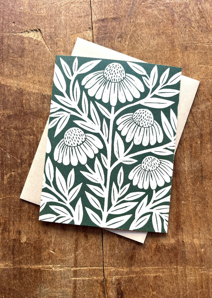 Katharine Watson | Echinacea Blank Greeting Card