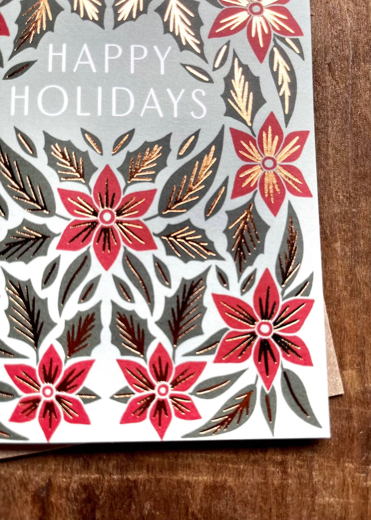 Katherine Watson | "Happy Holidays" Foil Stamped Card