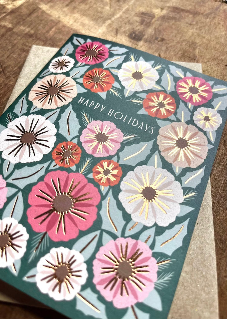 Katherine Watson | "Happy Holidays" Foil Stamped Card