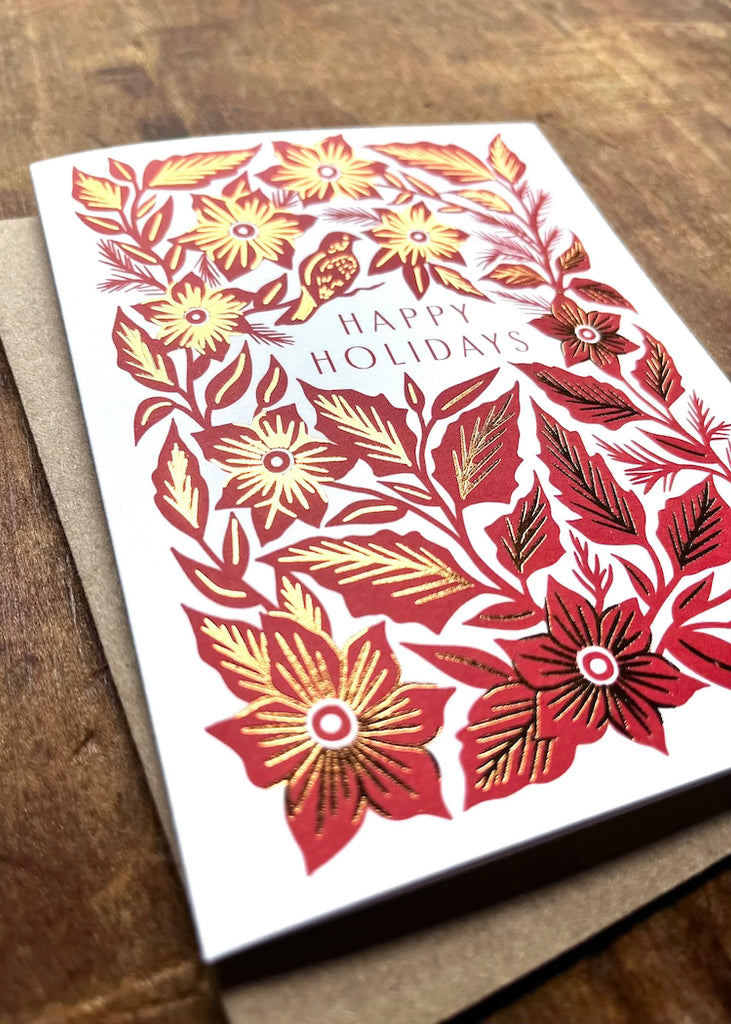 Katherine Watson | "Happy Holidays" Foil Stamped Card