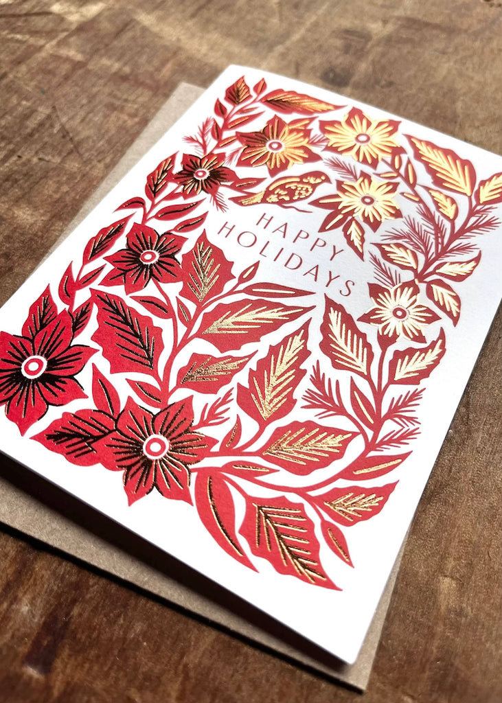 Katherine Watson | "Happy Holidays" Foil Stamped Card