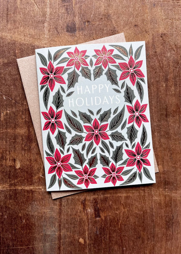 Katherine Watson | "Happy Holidays" Foil Stamped Card