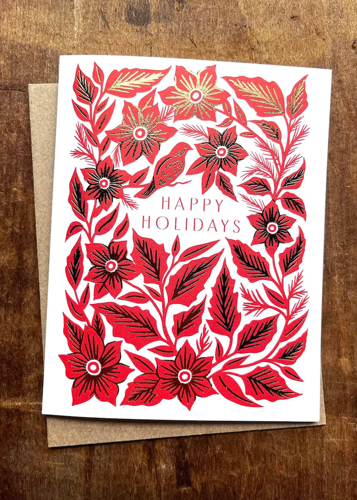 Katherine Watson | "Happy Holidays" Foil Stamped Card