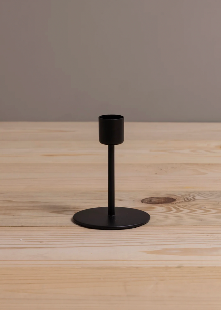 Kent Black Candlestick | Medium