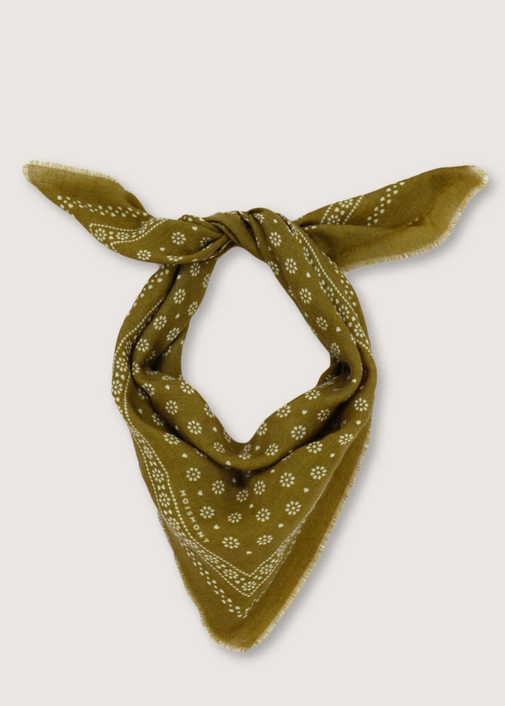 Khaki Foulard No 676 Scarf
