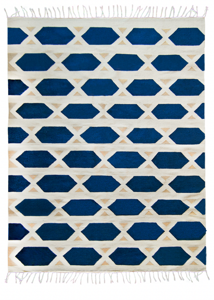 Kiliim | Hexa Blue Rug