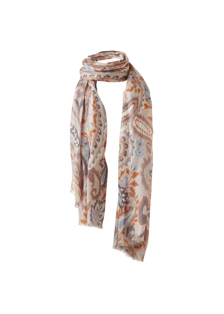 Kinross | Painted Paisley Print Scarf