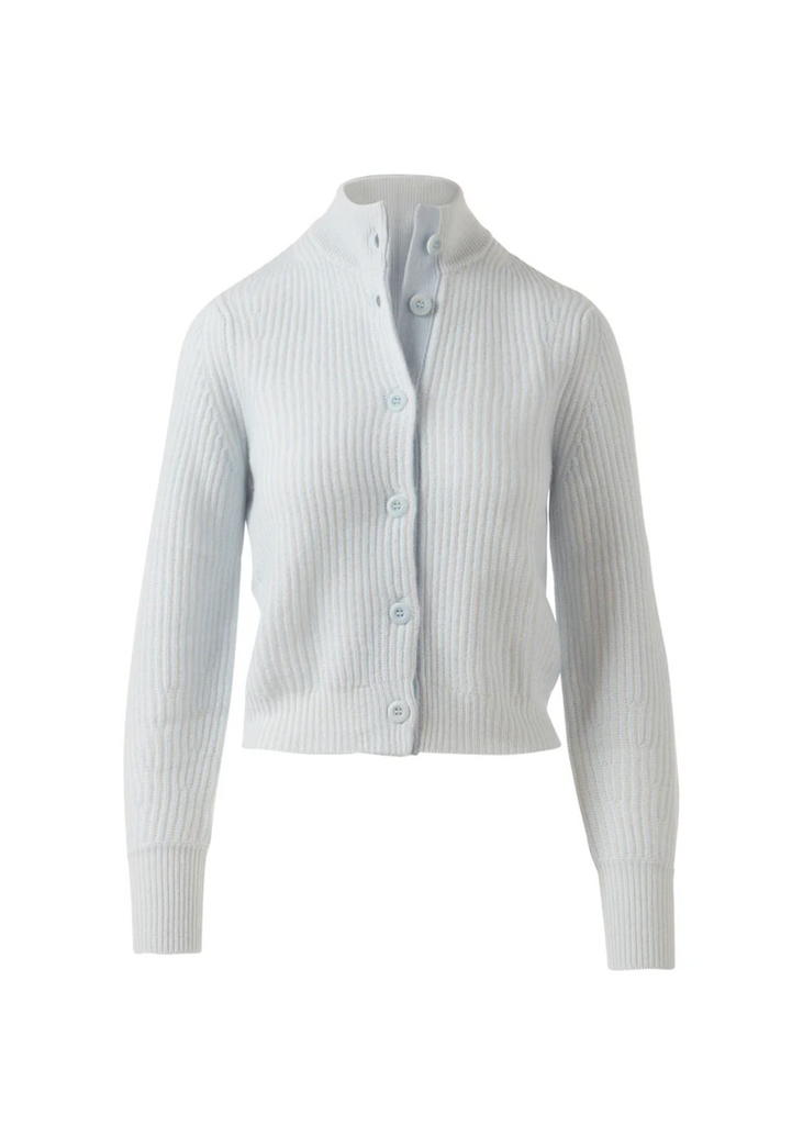 Kinross | Plaited Rib Button Mock Cardigan