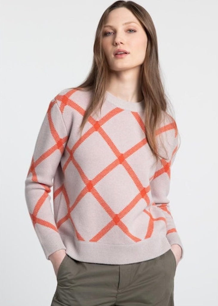 Kinross | Reversible Bias Plaid Crew