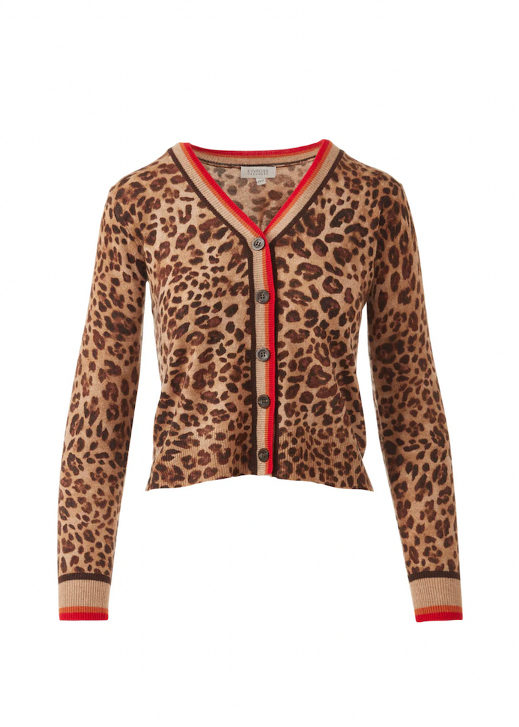 Kinross | Tipped Leopard Cardigan