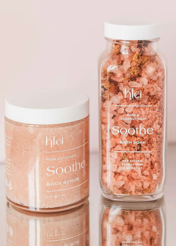 Klei Beauty | Soothe Rose & Coconut Natural Sugar Body Scrub