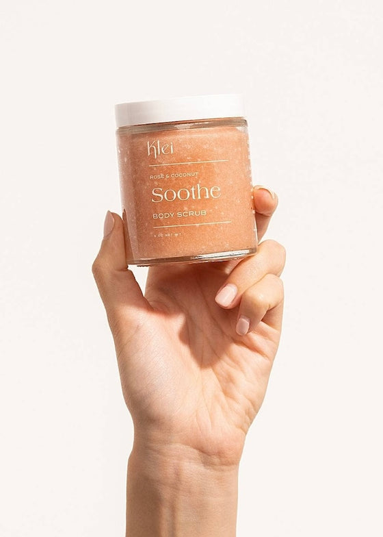 Klei Beauty | Soothe Rose & Coconut Natural Sugar Body Scrub