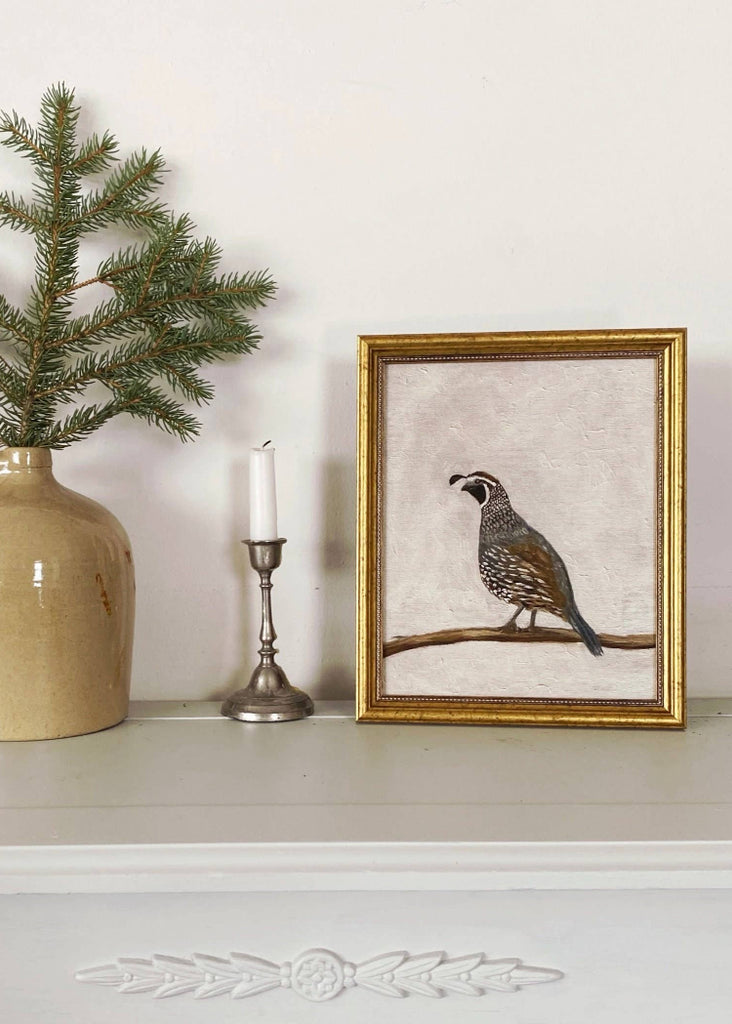Krista Kim Studio | Quail | Framed