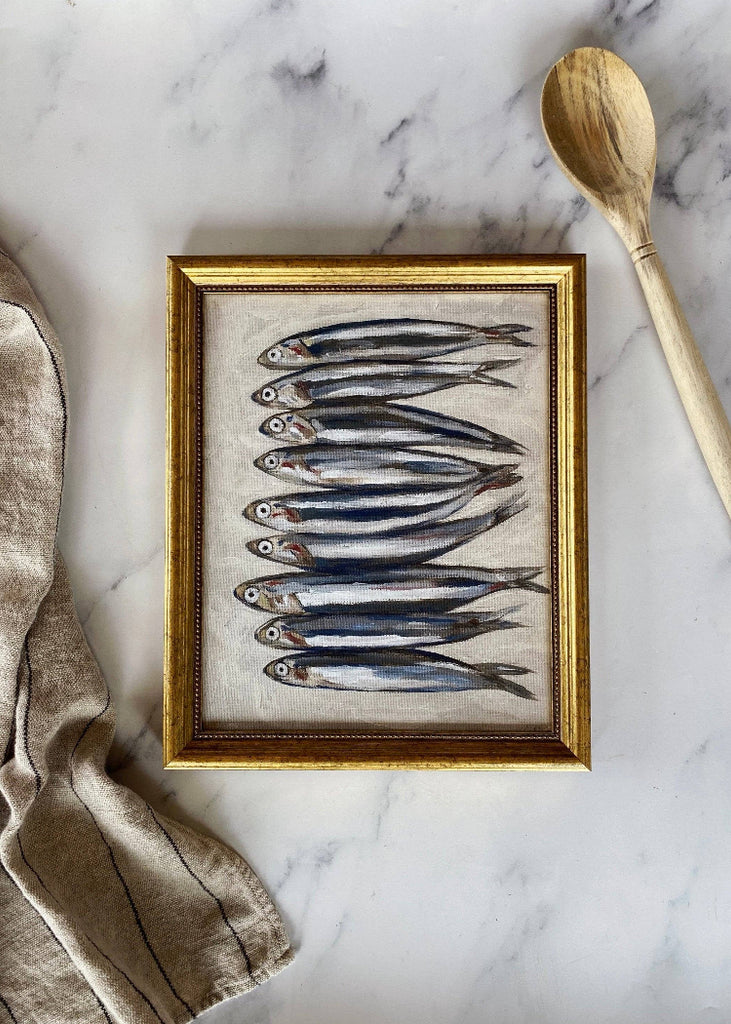 Krista Kim Studio | Sardines | Framed