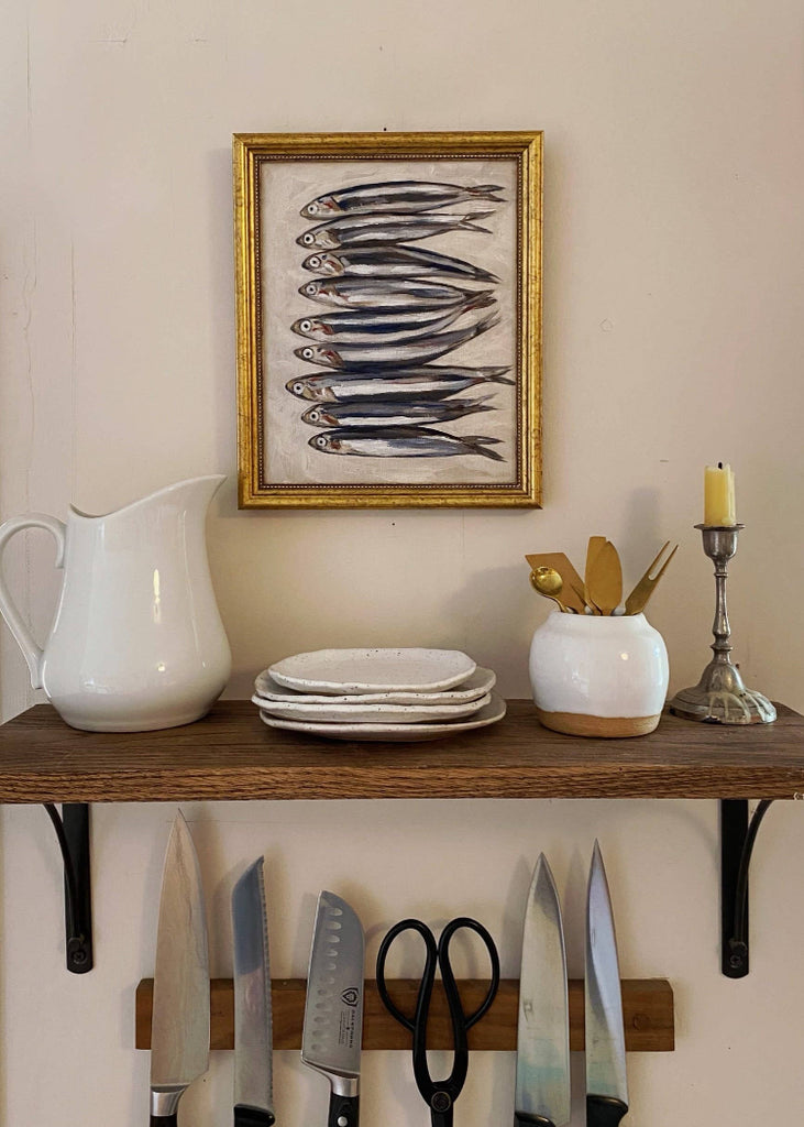 Krista Kim Studio | Sardines | Framed