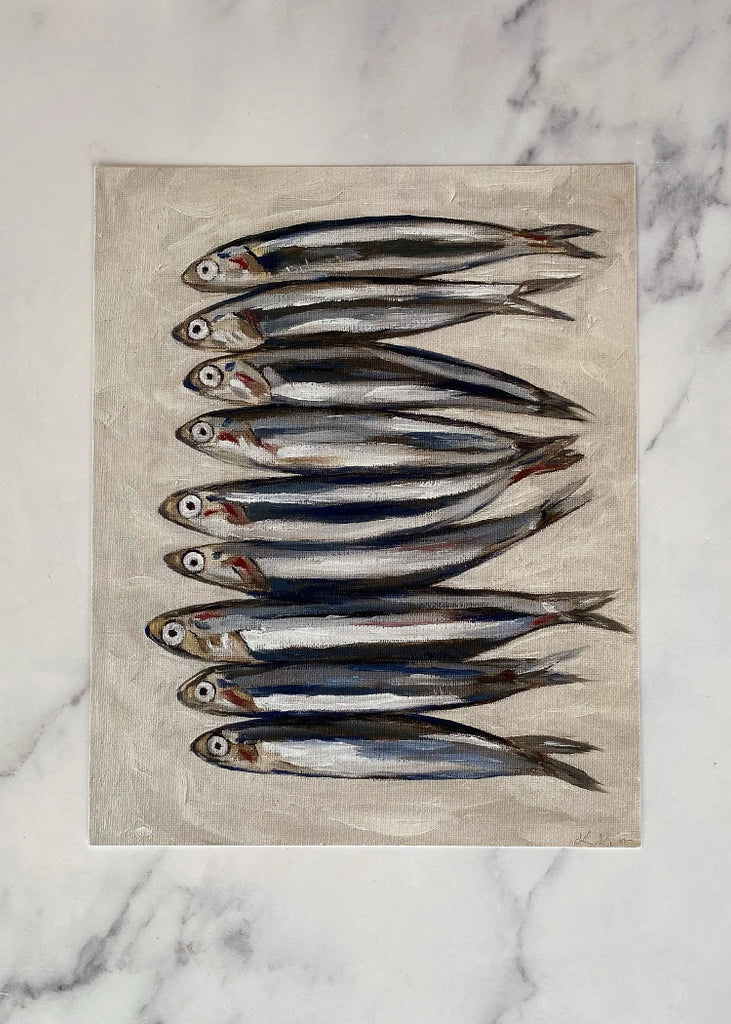 Krista Kim Studio | Sardines | Framed