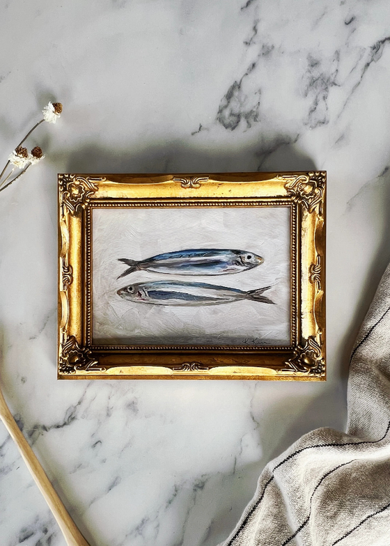 Krista Kim Studio | Sardines II | Framed
