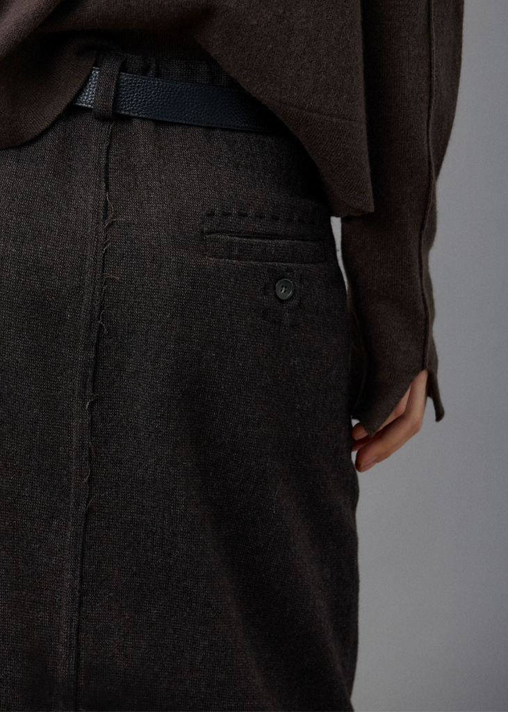 Kristensen du Nord | Check Wool Skirt