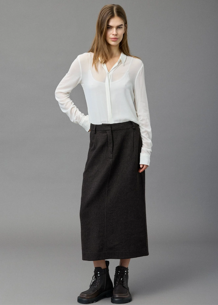 Kristensen du Nord | Check Wool Skirt
