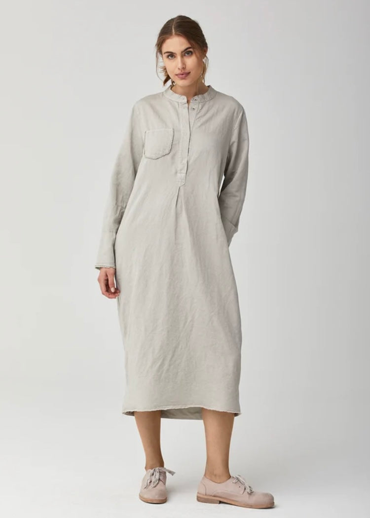 Kristensen du Nord | Cotton Linen Dress 2 / Stone Kristensen du Nord | Cotton Linen Dress 2 / Stone