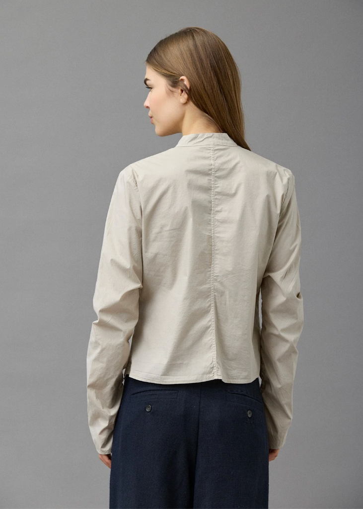 Kristensen du Nord | Cotton Stretch Gathered Front Shirt