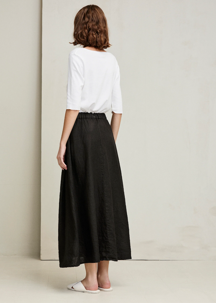 Kristensen du Nord | Skirt | Black Linen