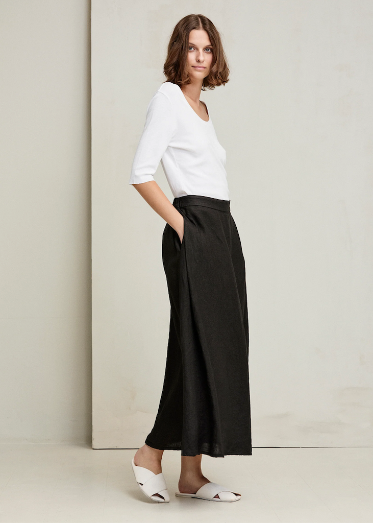 Kristensen du Nord | Skirt | Black Linen