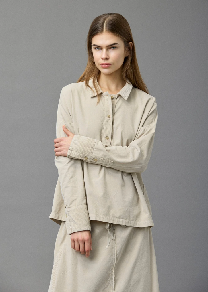 Kristensen du Nord | Soft Corduroy Placket Shirt