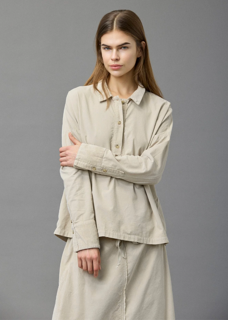 Kristensen du Nord | Soft Corduroy Side Pleated Skirt