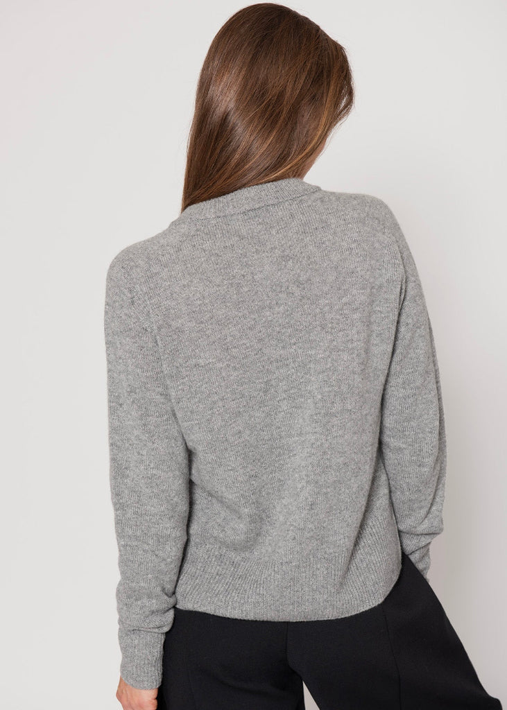 Lao Lao Studios | Halle Cardigan in Cashmere | Grey