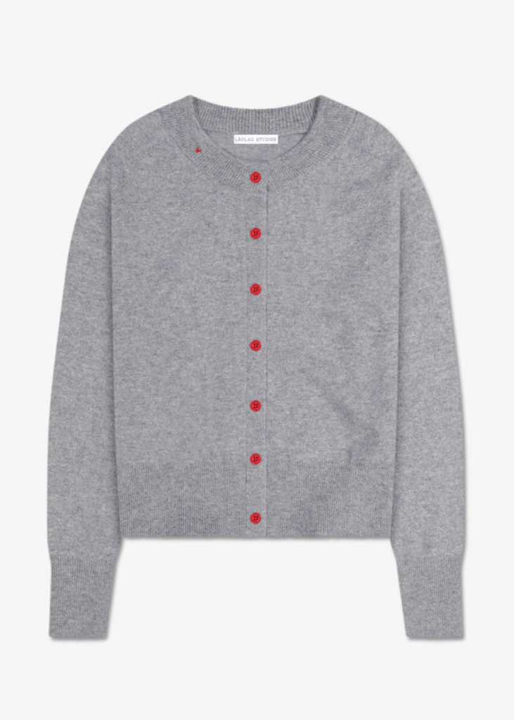 Lao Lao Studios | Halle Cardigan in Cashmere | Grey