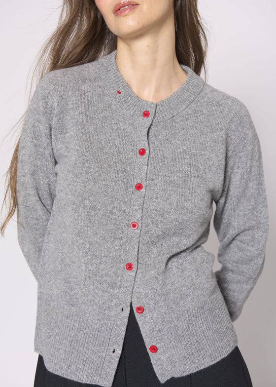 Lao Lao Studios | Halle Cardigan in Cashmere | Grey