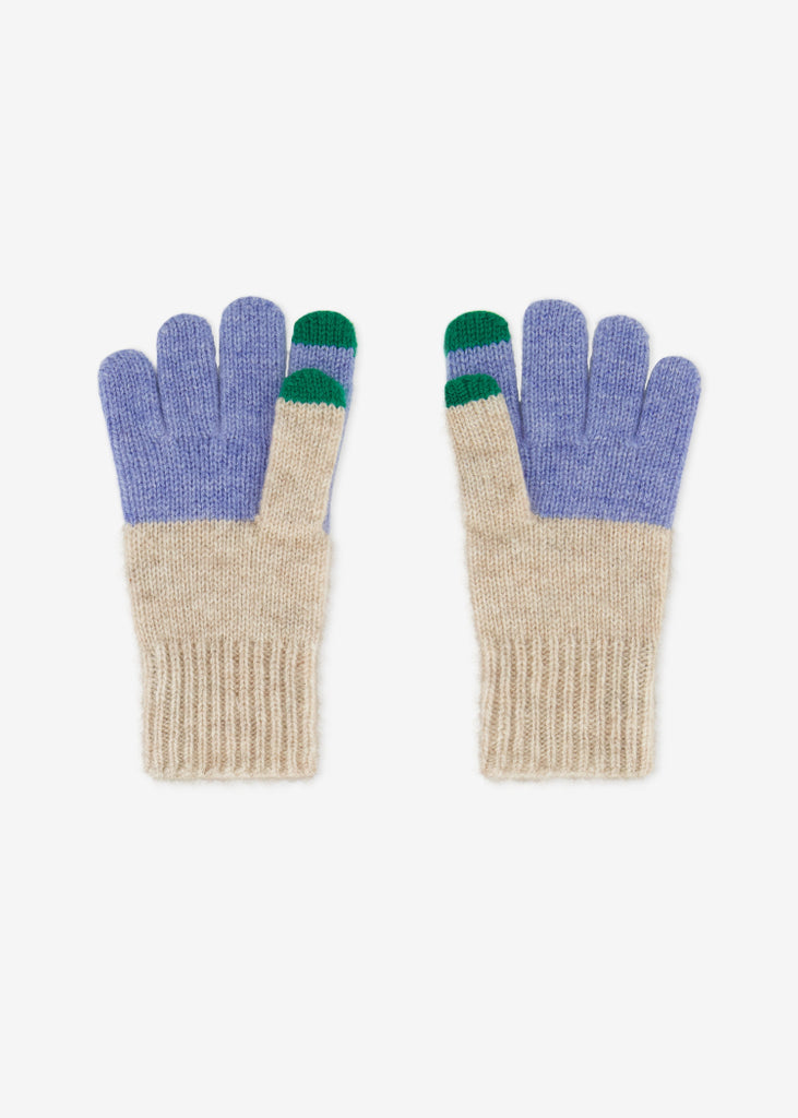 Lao Lao Studios | Kids Glove in Cashmere/Wool | Blue