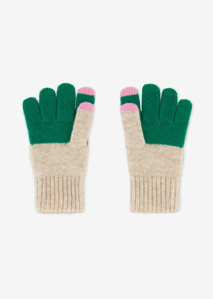 Lao Lao Studios | Kids Glove in Cashmere/Wool | Green