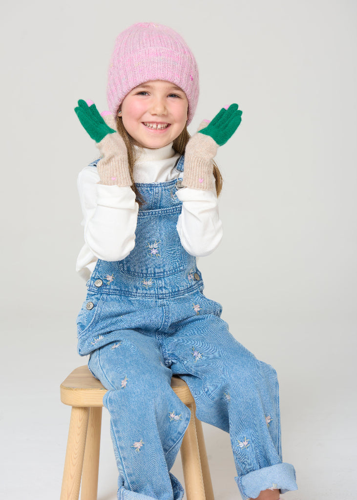 Lao Lao Studios | Kids Glove in Cashmere/Wool | Green