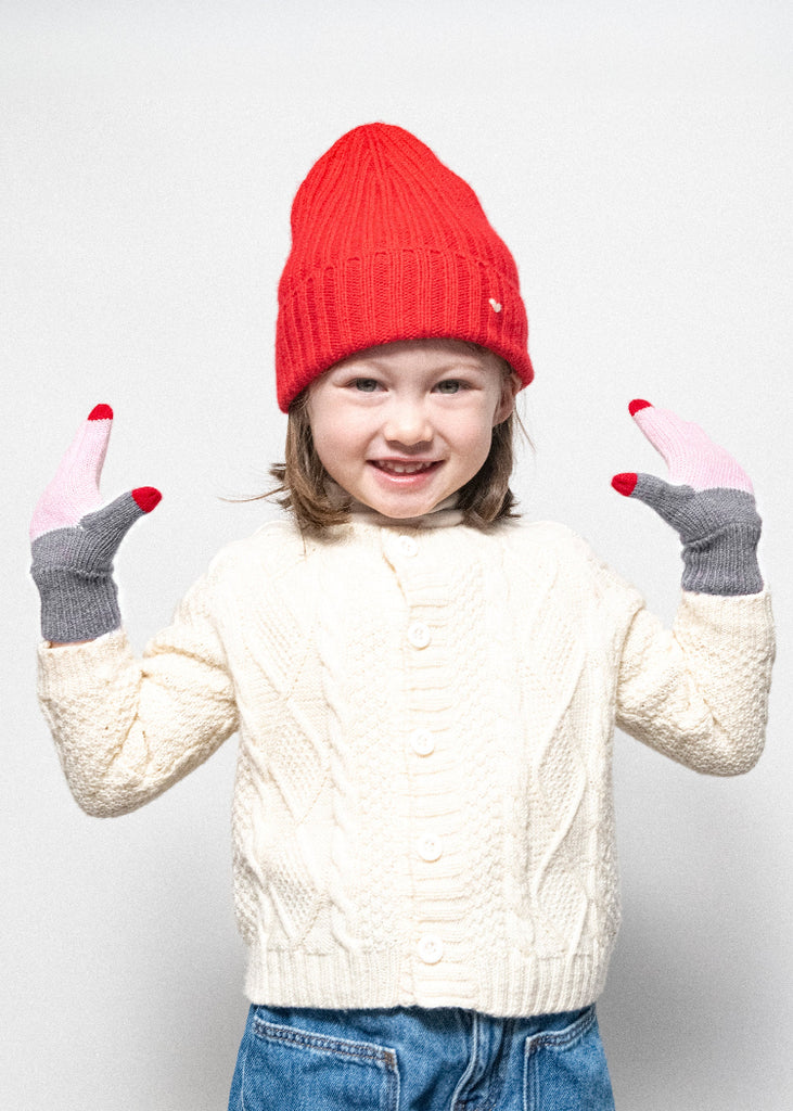 Lao Lao Studios | Kids Glove in Cashmere/Wool | Pink