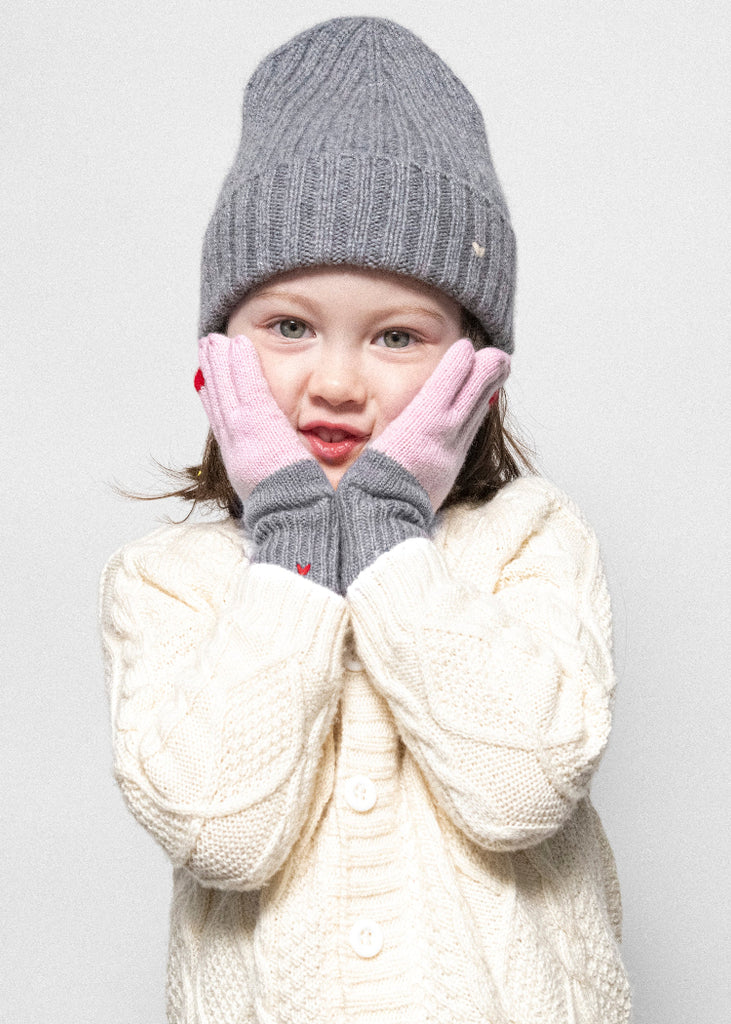 Lao Lao Studios | Kids Glove in Cashmere/Wool | Pink