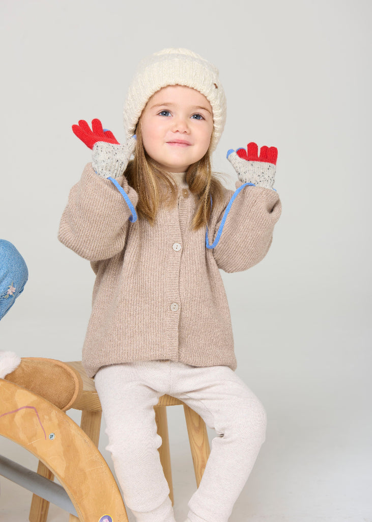 Lao Lao Studios | Kids Glove in Cashmere/Wool | Red