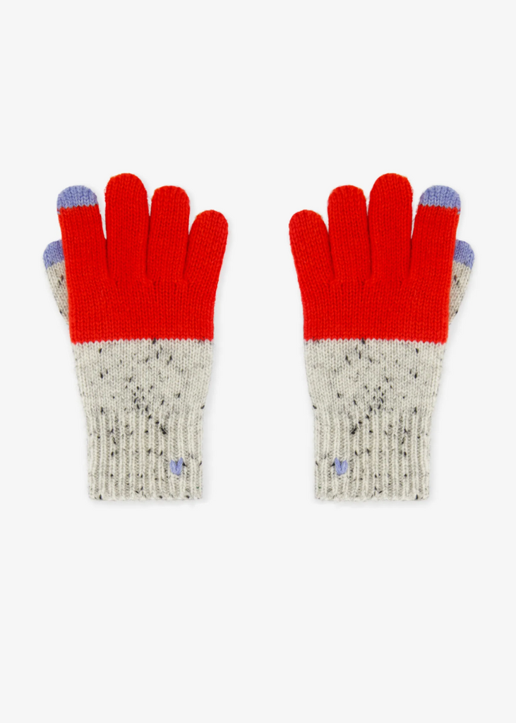 Lao Lao Studios | Kids Glove in Cashmere/Wool | Red