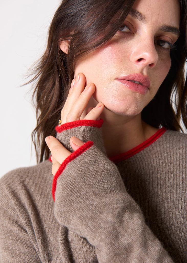 Lao Lao Studios | Trish Roll-Edge in Cashmere | Umber